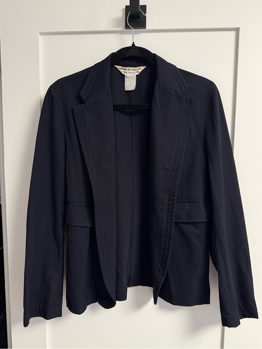 Vintage Comme des Garcons Black Tailored Wool Blazer Jacket
